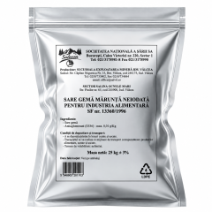 Sare gemă neiodată (pentru murături) Salrom, 25 kg